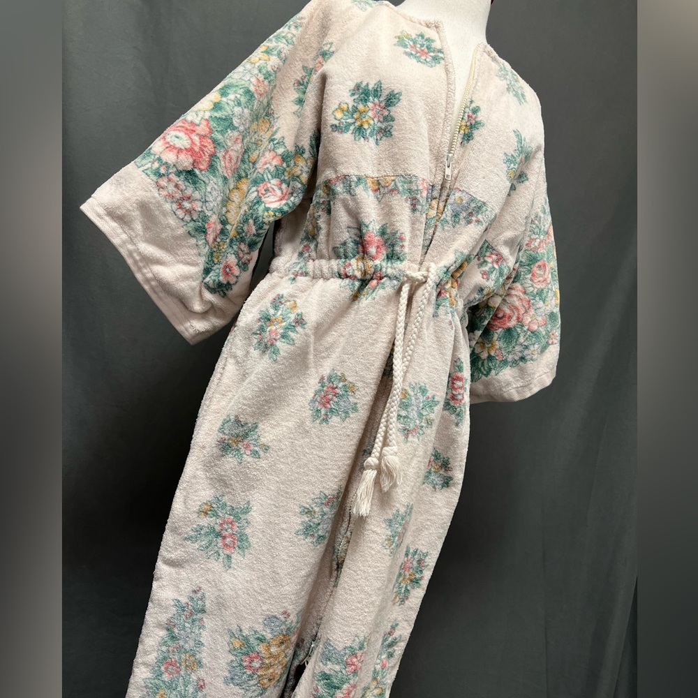 Vintage towel dress, terry cloth, swimsuit cover-up, pool cover up terrycloth